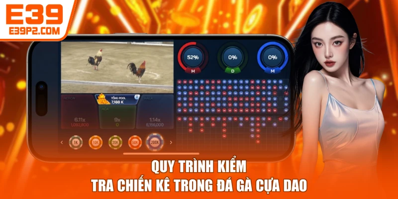 Quy trình kiểm tra chiến kê trong đá gà cựa dao